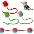 3pcs Set (Red, Grey, Green) Full Smart 360° Rolling Pet Ball, Pet Only, 3 Modes With USB Charging LED Light With Self-Fun & Decompression, Durable Plastic Material, Suitable For Small Cats & Dogs, Can Be Used As A Holiday Gi - PulinGO