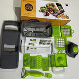 16-in-1 Vegetable Chopper Set – Multi-Blade Slicer with Container & Peeler - PulinGO