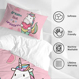 3-Piece Watermelon Duvet Cover Set – Queen Size, Ultra-Soft Microfiber with Hidden Zipper and Matching Pillow Shams (Duvet 90"×90", Shams 20"×36")