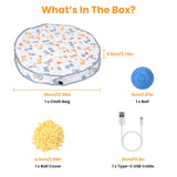 Motion-Activated Fast-Rolling Cat Toy Ball in Pouch – Rechargeable Interactive Play