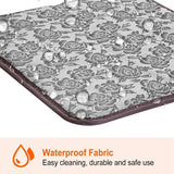 Pet Heating Pad Waterproof Electric Mat – Adjustable Warm Blanket, Gray (45 × 45 cm)