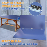 7 ft Mid-Size Folding Ping Pong Conversion Top – Portable Table Tennis Surface, 84" × 48" 12 mm MDF, Foldable Design