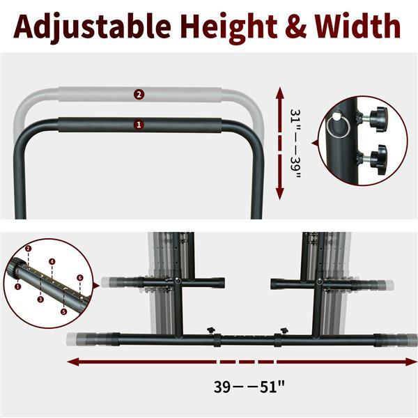 Power Tower – Adjustable Height Pull-Up & Dip Station | Multi-Functional Heavy Duty Home Gym 💪🔥