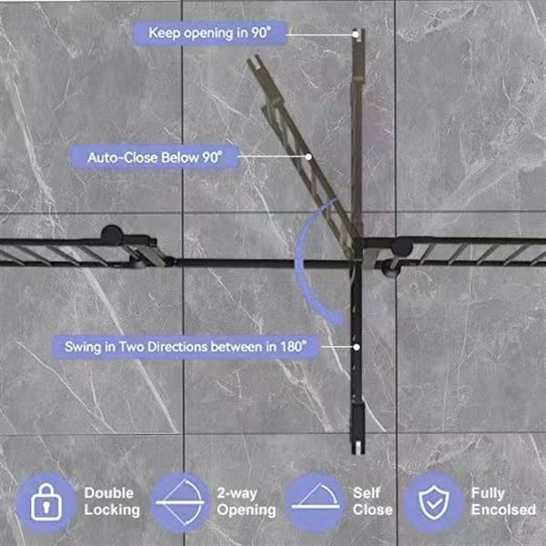 150″ Adjustable Safety Gate with 6 Panels – Steel Barrier for Stairs, Pets & Restricted Areas