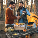 12-Piece Aluminum Camping Cookware Set – Pot, Kettle, Pan & Utensils with Storage Bags for Hiking & Picnics