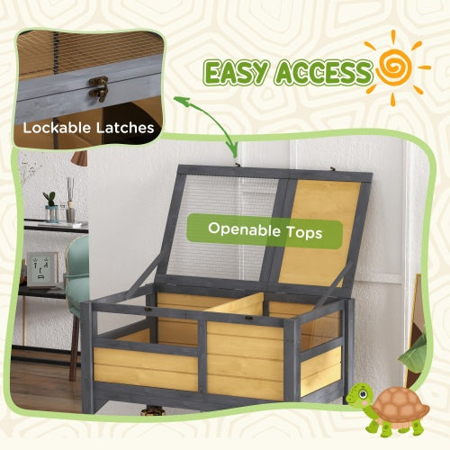 Durable Reptile Fence with Wooden Pallets – Outdoor Enclosure Barrier for Turtles, Lizards & Small Animals