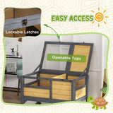 Durable Reptile Fence with Wooden Pallets – Outdoor Enclosure Barrier for Turtles, Lizards & Small Animals