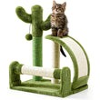 Cactus-Shaped Sisal Rope Cat Scratching Post – Easy Assembly and Stylish Green Design