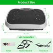 Vibration Exercise Machine with Resistance Bands & Remote – Whole Body Vibration Platform for Home Fitness 🏋️‍♀️⚡