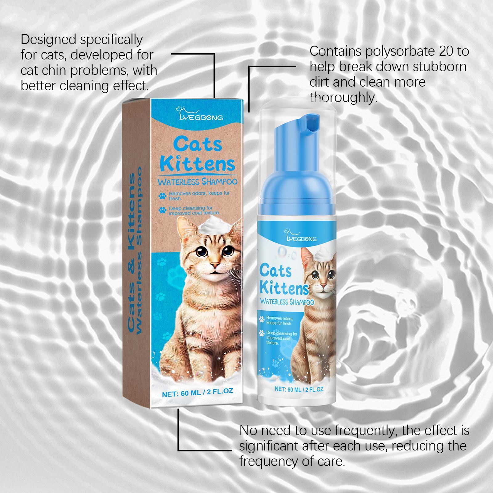 Yegbong Cat Cleaning Mousse – Gentle, Non-Irritating Foam for Quick, Waterless Pet Hygiene