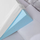 Wedge Pillow – Triangular Memory Foam Incline Cushion for Head, Back or Leg Support, Washable Cover Included