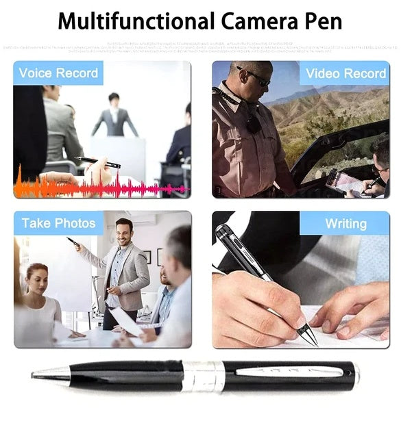 Pen Camera 📹 Mini Hidden Pocket DVR – 1080P HD Audio & Video Recorder for Security, Meetings & Travel