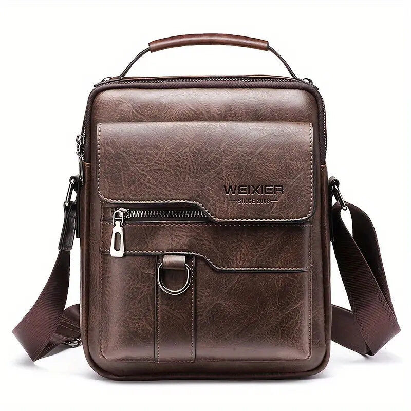 Vintage Canvas Crossbody Sling Bag - Unisex Shoulder Bag for Travel & Daily Commuting