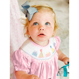 Infant Girls Birthday Bubble Romper 🎂 Cartoon Embroidery Princess Party Outfit 👶