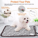 Pet Heating Pad – Waterproof Adjustable Electric Warm Blanket with Anti-Bite Steel Cord & Safety Protection