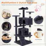 Multi-Functional Cat Treehouse – Cat Climbing Frame with Condo, Platforms, Scratching Posts & Cozy Resting Areas for Indoor Cats