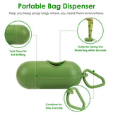 Heavy-Duty Pooper Scooper Kit – Extra-Long Rake & Swivel Bin with 35 Waste Bags & Dispenser