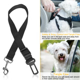 2PCS Pet Dog Seat Belt Leash – Adjustable Nylon Car Safety Leads for Dogs & Cats, Secure Vehicle Travel Harness Strap