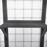 Oversized Cat Cage – Multi-Level Grey Indoor Enclosure with Platforms, Ladders & Lockable Doors for Cats & Kittens