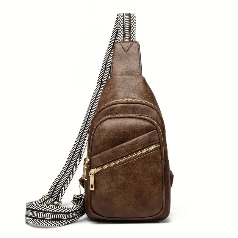 Trendy Small Sling Bag for Women 🎒 Stylish Leather Crossbody Fanny Pack – Everyday Travel Purse