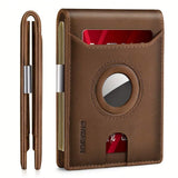 Minimalist & Smart AirTag Leather Wallet