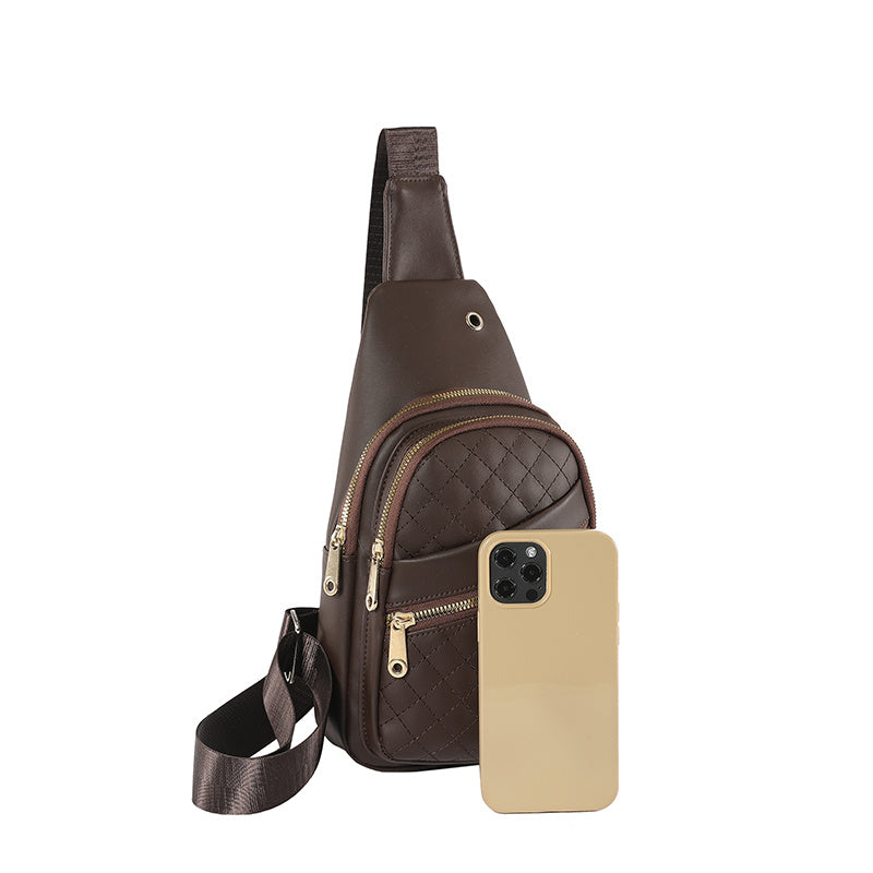Storage Sling Travel Bag 🎒 Water-Resistant Crossbody Chest Bag with Earphone Hole – For Men & Women