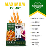 Dog Sticks Wrapped with Chicken – Grain-Free Organic Chew Treats, Human-Grade Meat Snacks for Training (Bulk Pack)