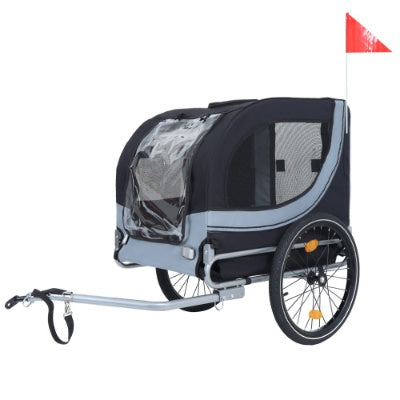 Large Folding Bike Trailer for Dogs – 120 lb Capacity All-Terrain Pet Carrier