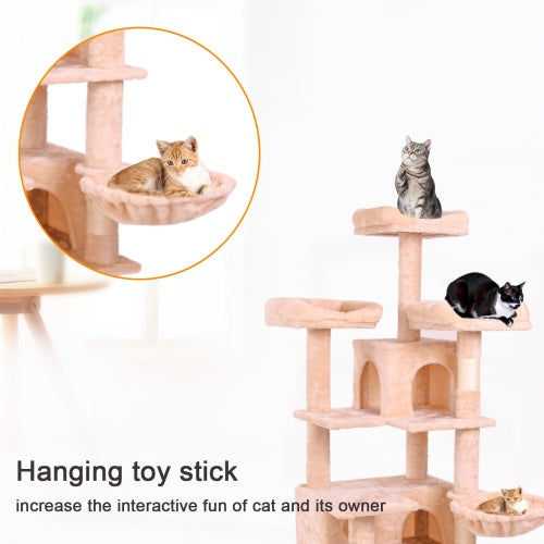 Cat Climbing Frame – Multi-Level Indoor Cat Tree with Scratching Posts, Platforms & Resting Areas