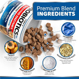2-Pack Probiotics for Dogs with Digestive Enzymes – Prebiotics & Fiber Chews for Diarrhea, Gas & Constipation Relief