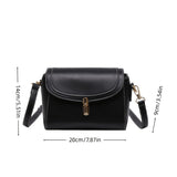 PU Leather Women’s Shoulder Bag 👜 Large Capacity Small Square Crossbody – Fashion & Commuter Tote