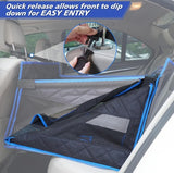 Large Dog Car Seat – Waterproof Hammock Cover with Breathable Mesh Window & Harness for Cars & SUVs