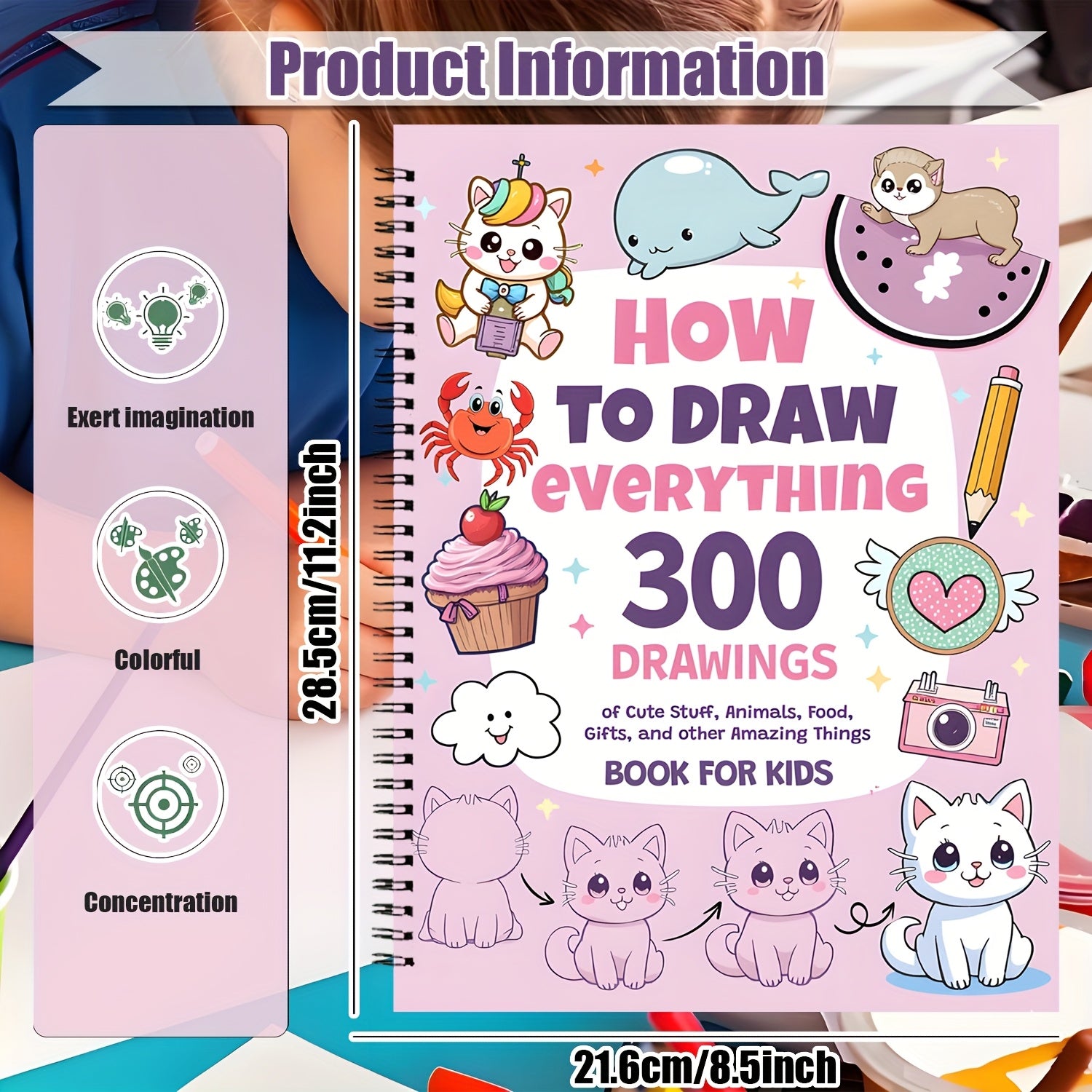 How to Draw Anything – 300 Cute Step-by-Step Drawings of Animals, Food, Gifts & More