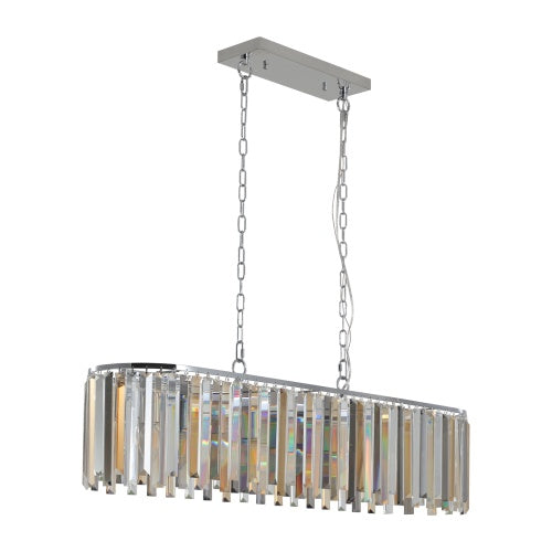 Luxury Oval Crystal Chandelier for Modern Dining & Living Spaces