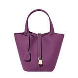Basket Bag 🧺 – Palm Style Woven Handbag in Multiple Colors (Purple, Blue, Yellow, Black, White)