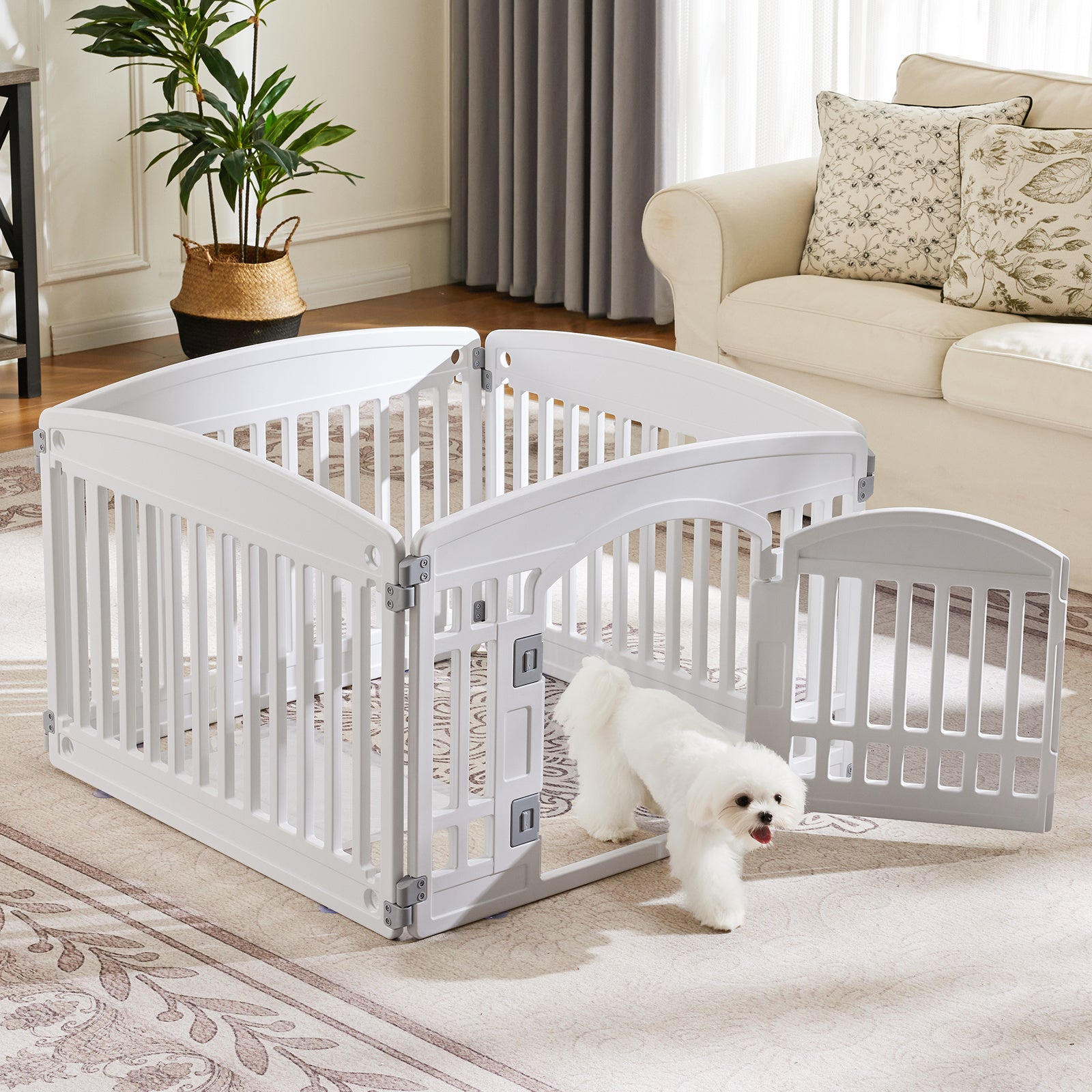 Dog Game Fence – Safe & Reliable Portable Pet Playpen for Indoor and Outdoor Use