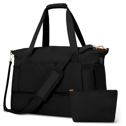 Travel Duffel Bag 🎒 – Waterproof Sports & Weekender Bag with Trolley Sleeve for Women & Men
