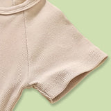 3-Pack Baby Boys Long Sleeve Romper Set – Ribbed One-Piece Jumpsuits with Buttons