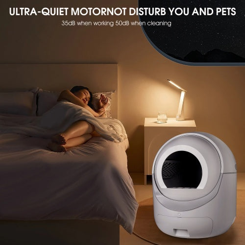 Smart Automatic Cat Litter Box – Self-Cleaning with App Controls, 4G WiFi Connectivity & Double Deodorization System
