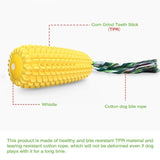 Prokel Dog Chew Toy – Corn Stick Squeaky Rope Toy for Small, Medium & Large Breeds, Durable Dental Health Training Toy