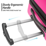 3-Piece Hard Shell Suitcase Set with TSA Locks & 360° Spinner Wheels – 20", 24", 28"