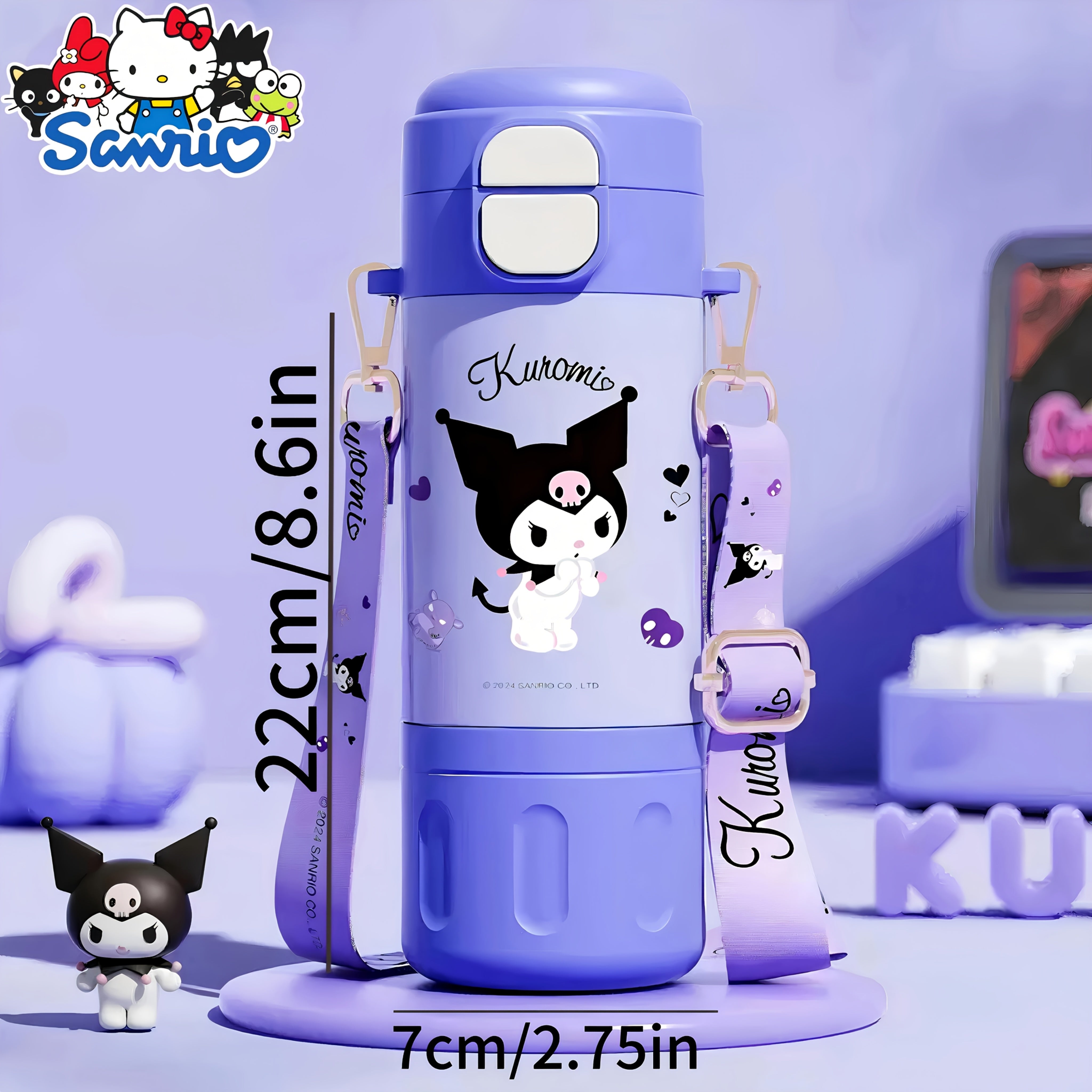 Sanrio Licensed Reusable Straw Cups – My Melody, Cinnamoroll & Kuromi Stainless Steel Character Design 🥤🎀