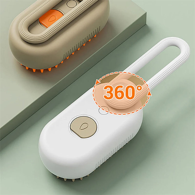3-in-1 Electric Pet Brush – Grooming, Massage & Hair Removal