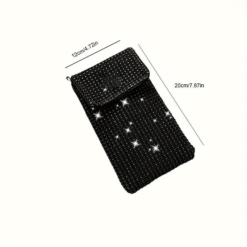 Women’s Glitter Crossbody Bag ✨ Rhinestone & Sequin Evening Purse – Wedding & Party Handbag