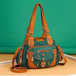 Vintage High-Quality Leather Luxury Handbag – Elegant Shoulder & Tote Bag for Women