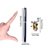 Pocket Pen Fishing Rod & Reel Combo - Mini Telescopic Fishing Pole Kit