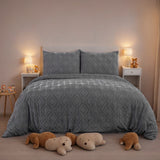 Bohemian Tufted Quilt Cover Set – 3-Piece Premium Bedding with Cut Flower Design, Soft & Machine-Washable, No Shrinkage