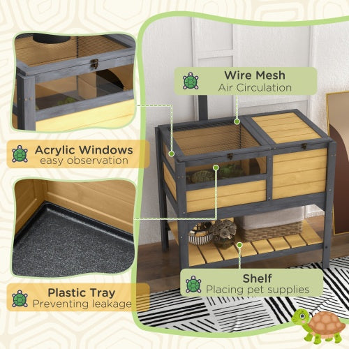 Durable Reptile Fence with Wooden Pallets – Outdoor Enclosure Barrier for Turtles, Lizards & Small Animals