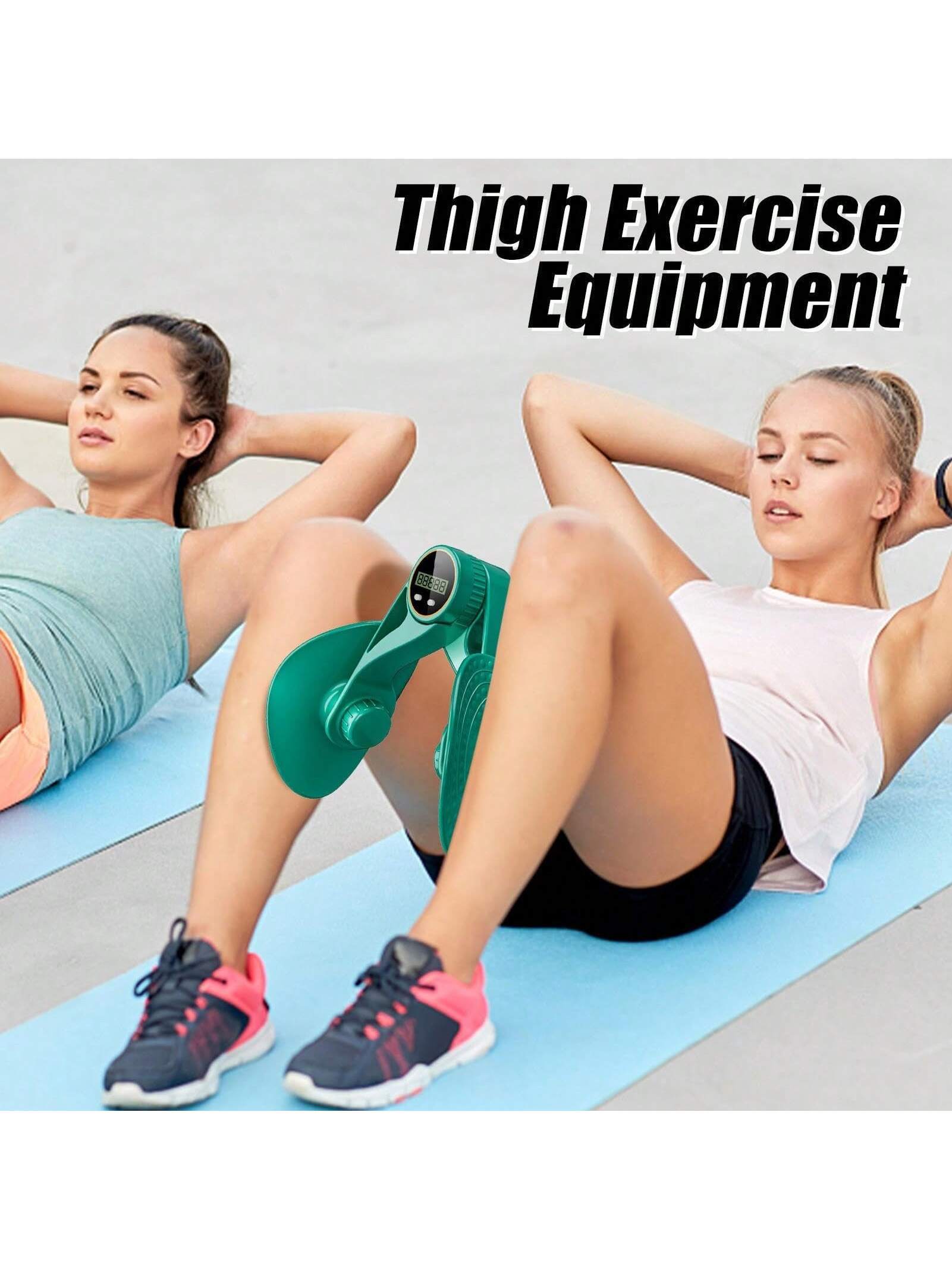 Inner Thigh Exerciser & Kegel Trainer with Resistance Bands & LED Counter – 3 Intensity Levels for Home Gym 🏋️‍♀️🔥