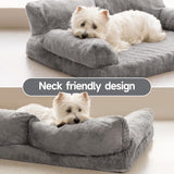 Mewoofun Orthopedic Dog Bed – 35.4"x25.6"x11.8" Waterproof Sofa with Supportive Foam, Washable Cover & Non-Slip Bottom